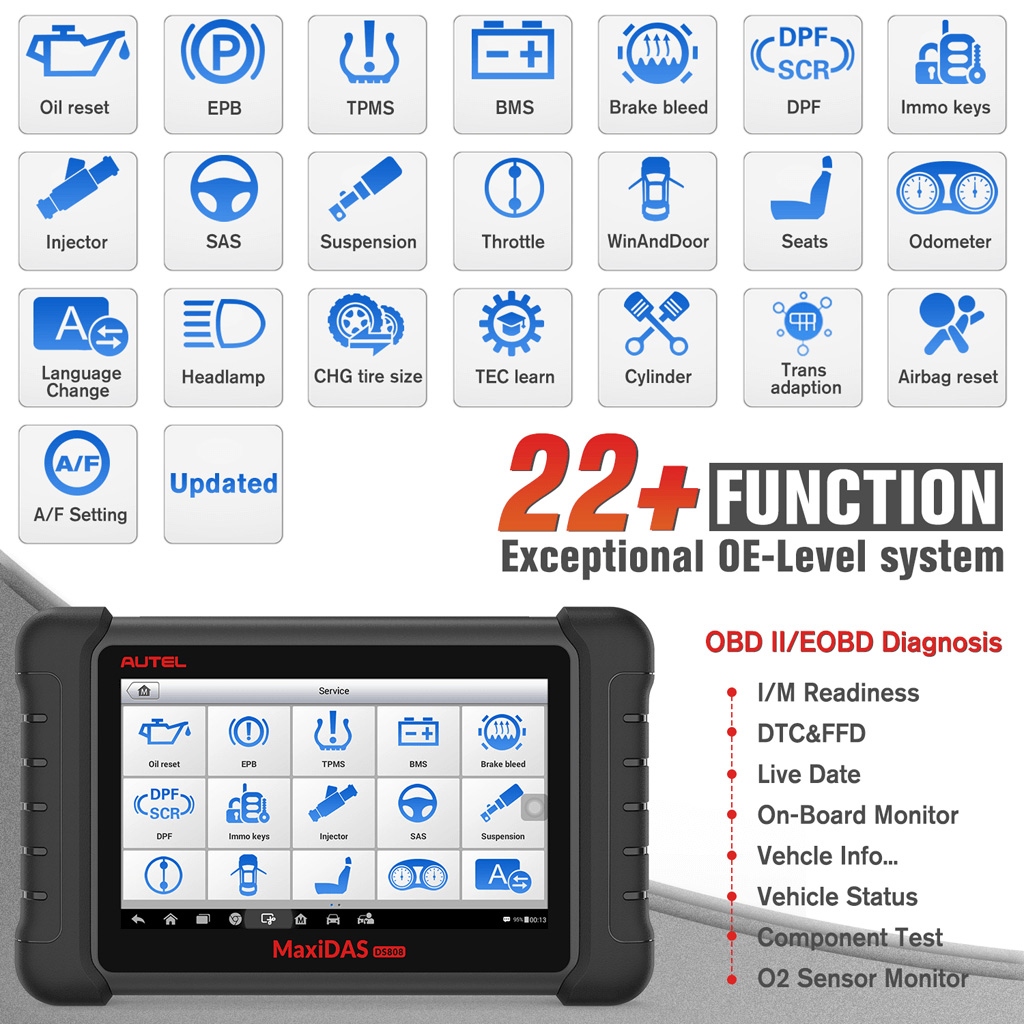 AUTEL MaxiDAS DS808 풀 세트 
