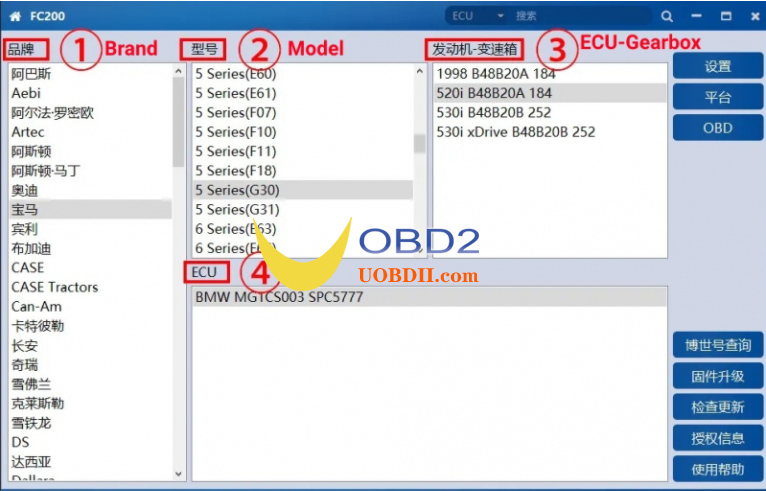 CG FC200 ECU Programmer Versão Completa