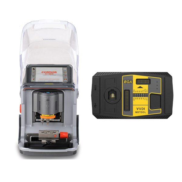 Xhorse Condor Mini plus Cutter et vvdi MB Tool Key programmer obtenez 1 an de service de jeton illimité
