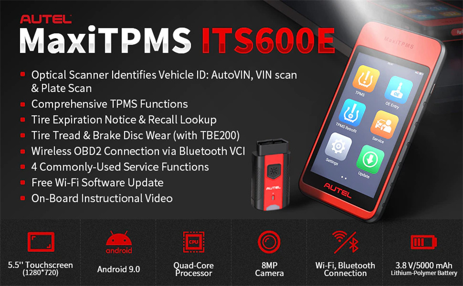 Autel MaxiTPMS ITS100E TPMS Relearn Tools 