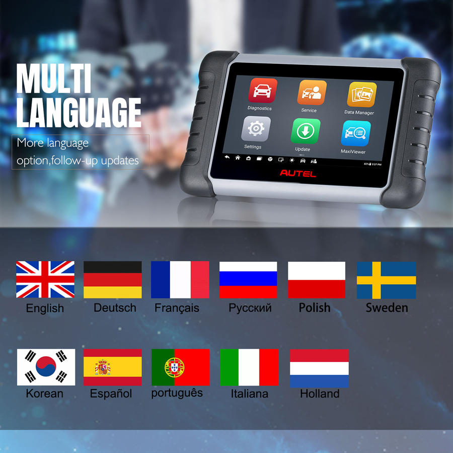 Autel MaxiCOM MK808S MK808Z Samochodowy tablet diagnostyczny