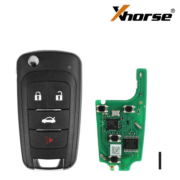 Xhorse xnbu01en télécommande sans fil Buick Flip 4 boutons version anglaise 5pcs / lot