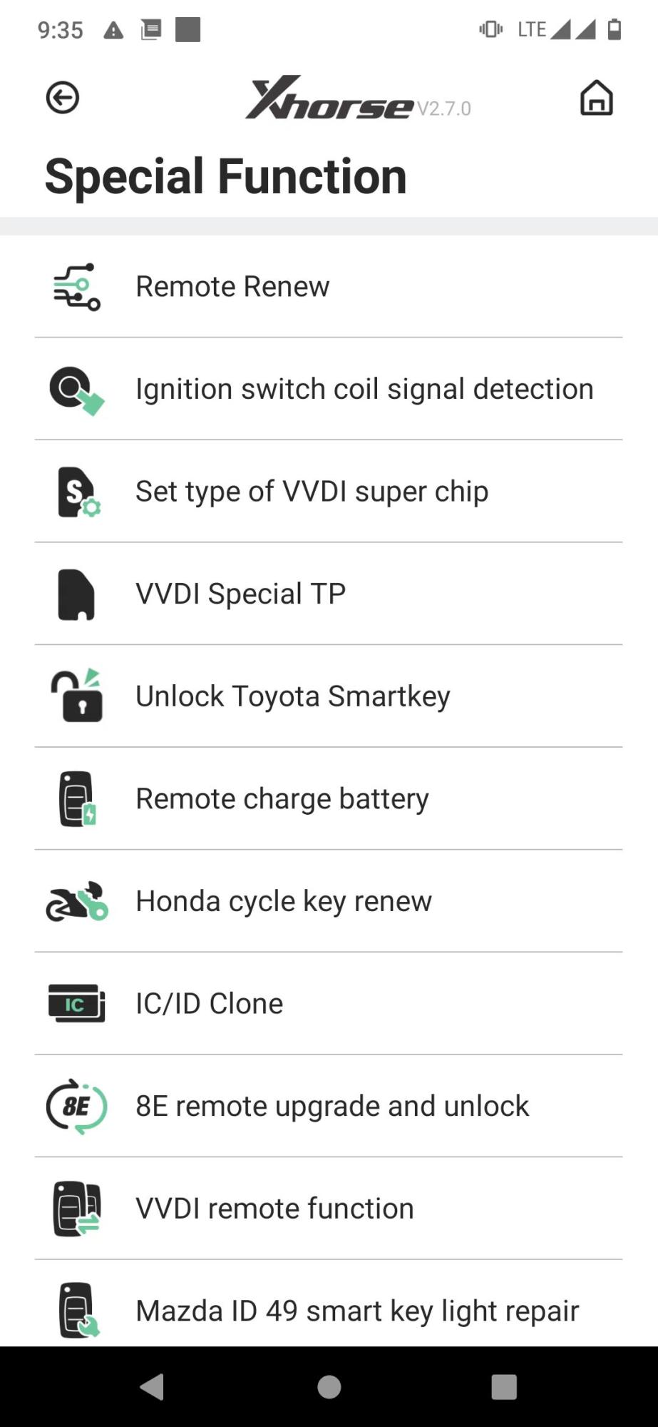 Función especial xhorse vvdi Bee Key Tool Lite