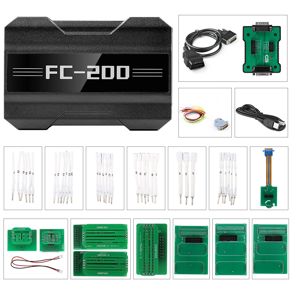 cgfc200 وحدة نقدية أوروبية مبرمج نسخة كاملة مع محول جديد كيت 6hp و 8hp / msv90 / n55 / n20 / b48 / b58 و mpc5xx محول