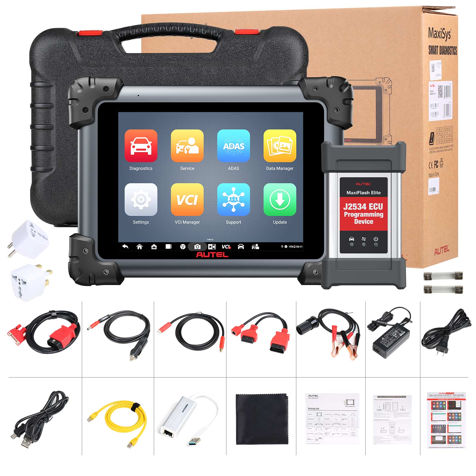 Autel MaxiSys MS908S Pro II 패키지 목록