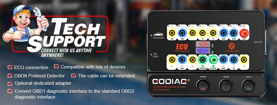Caja de conexiones godiag gt100 + gt100 Pro