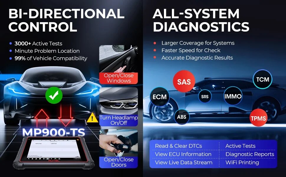 autel maxipro mp900ts الاختبار النشط