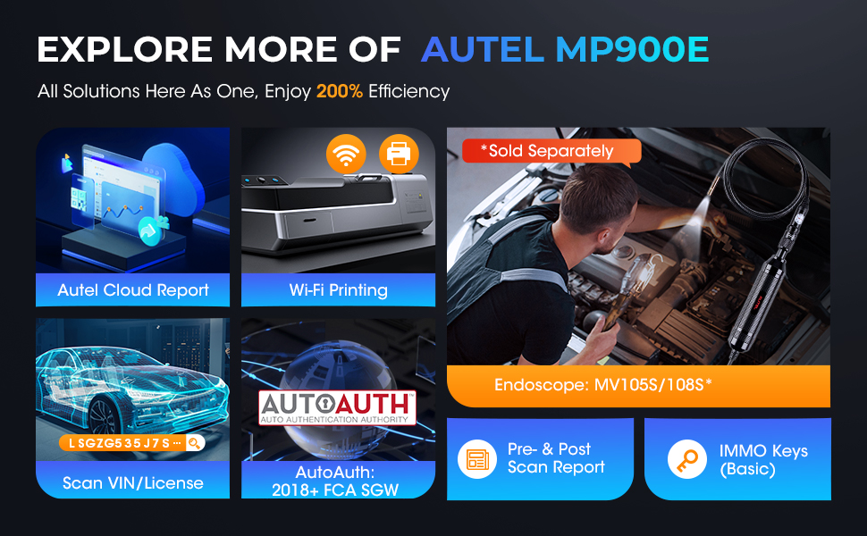 Scanner Autel MaxiPRO MP900E
