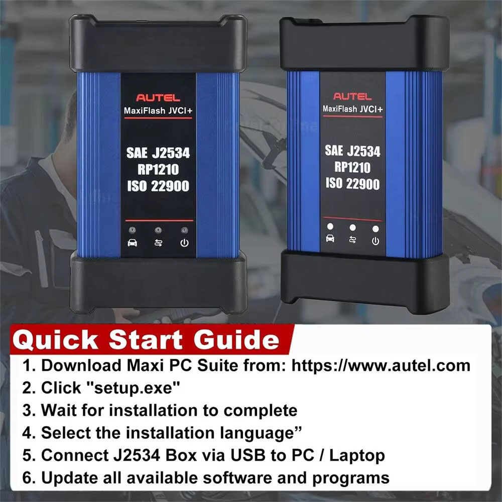 Autel MaxiFlash JVCI+J2534 RP1210 ISO 22900 ECU 프로그래밍 장치
