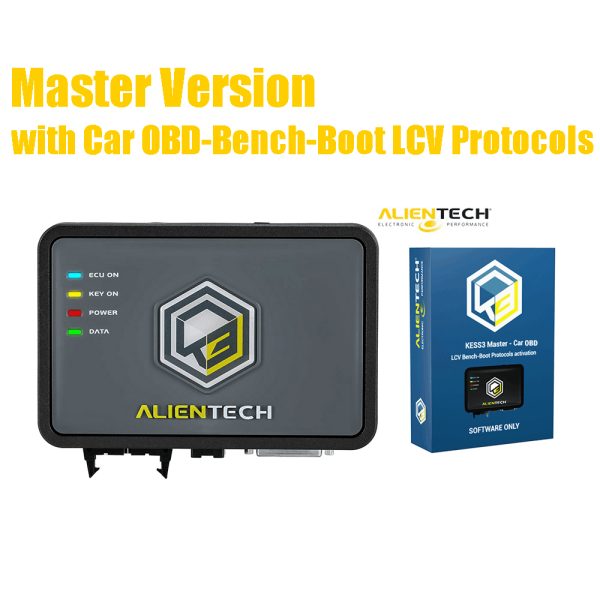 La versión principal original de alientech kess V3 sske3, ECU y herramienta de programación tcu, con el Protocolo LCV OBD - Bench - boot del vehículo para obtener godiag gt100 pro gratuito