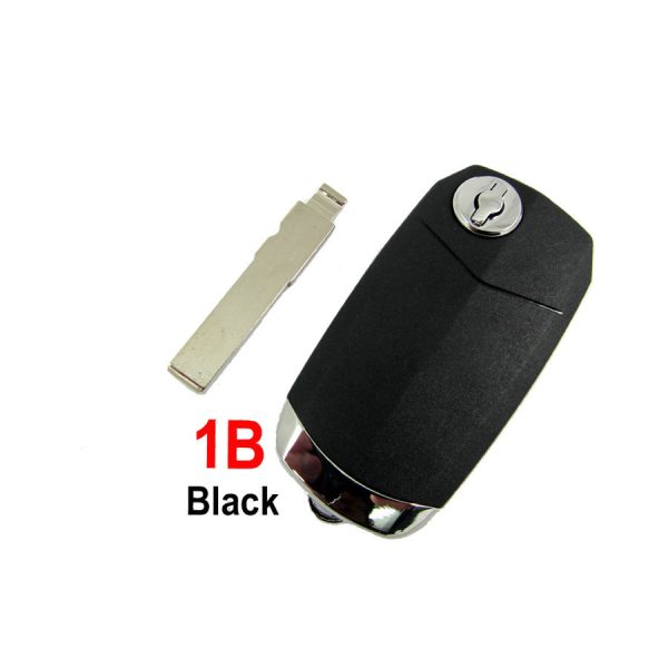 Flip Remote Key Shell 1 przycisk Czarny Kolor dla Fiat 5szt/lot