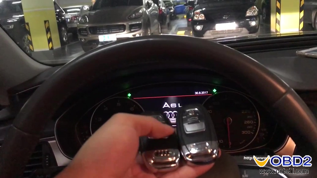 La Quinta llave immo del Audi a6l 2013 funciona correctamente 