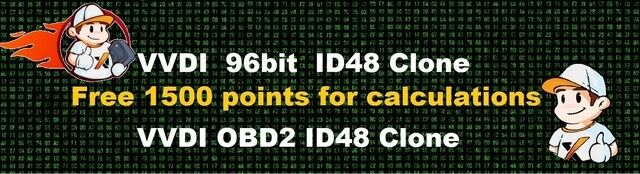 Xhorse VVDI2 Copy 48 Transponder (96 Bit) Autoryzacja z darmowymi punktami premiowymi 1500