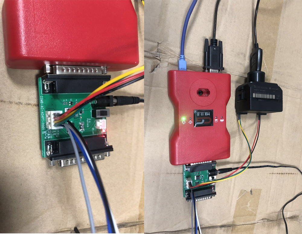 El conector CGDI MB AC se utiliza con Mercedes w164 w204 w221 w209 w246 w251 w166 para la adquisición de datos