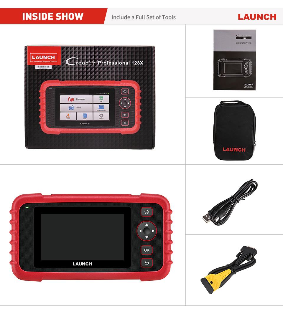 تبدأ crp123x obd2 رمز القارئ