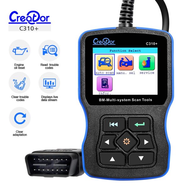 ผู้สร้าง C310 + สแกนเนอร์รหัสอัปเดตออนไลน์สำหรับ BMW / Mini Multi System เครื่องมือสแกน V11.7