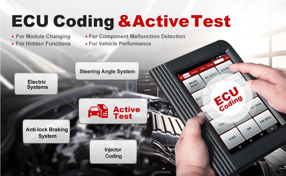 x431 v+ teste ativo e codificação ecu