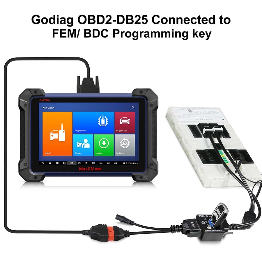 แพลตฟอร์มการทดสอบ GODIAG สำหรับ BMW FEM / BDC