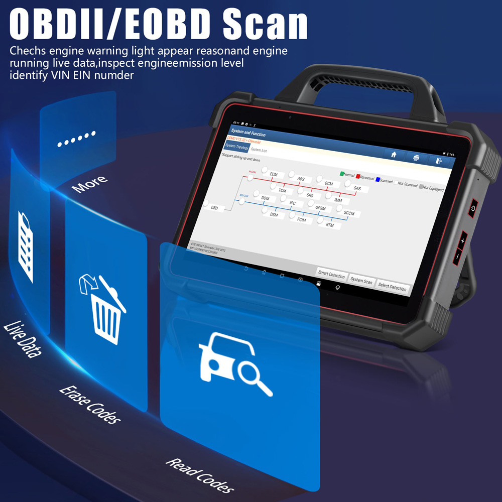 송신 X431 PAD VII OBDII 스캔