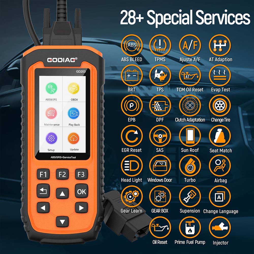 GODIAG GD 203 ABS/SRS OBD 2故障診断器 