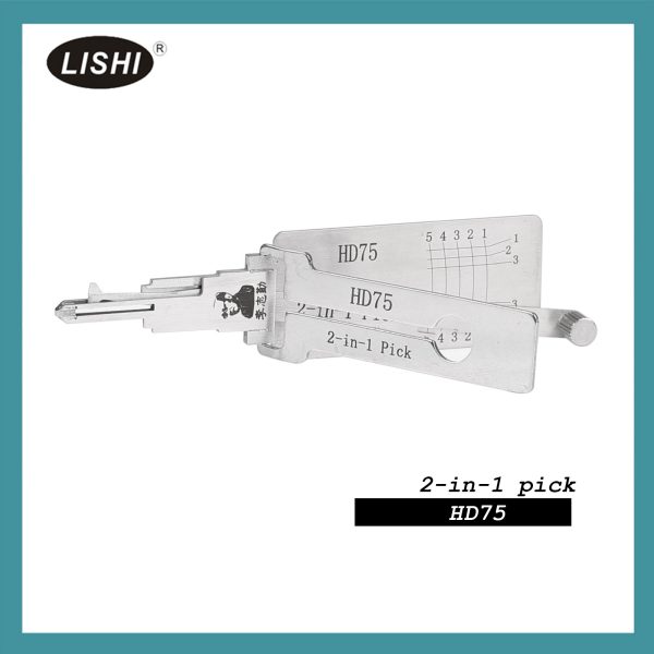 Lishi hd75 fraisage plat Honda Suzuki Kymco Kawasaki et autres moto droite rainure deux en un outil
