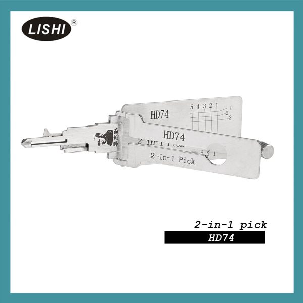 LISHI HD74 Fresatura Piatta Honda Suzuki KYMCO Kawasaki e altro Moto Groove Sinistra 2-in-1 Strumento
