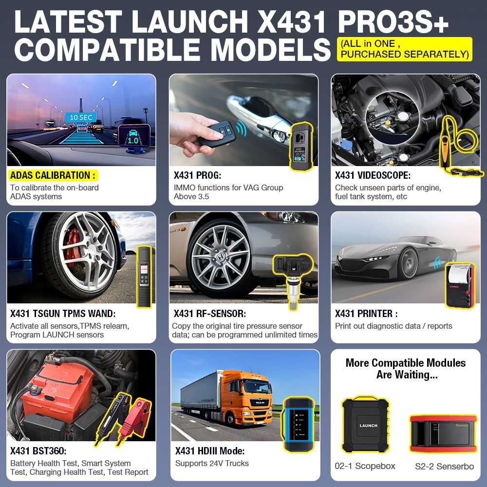 x431 pro3s+ 확장 모듈 시작