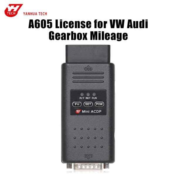 Licença A605 para correção da quilometragem da caixa de engrenagens VW Audi trabalhando com o módulo ACDP Mini Yanhua