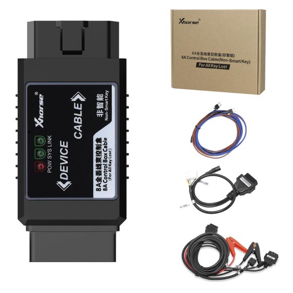 Xhorse VVDI Toyota 8A Non-Smart Key All Keys Lost Adapter Supports VVDI2, Key Tool Max + Mini OBD Tool, Key Tool Plus