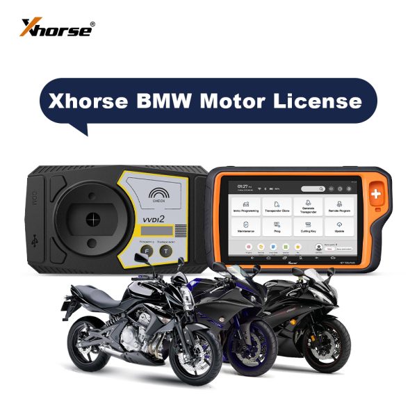 Xhorse BMW รถจักรยานยนต์ OBD ใบอนุญาตการเรียนรู้ที่สำคัญสำหรับ VVDI2 และ Key Tool Plus