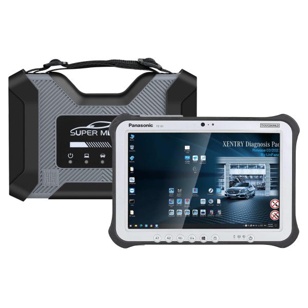 Super MB pro M6 + versión completa de doip Benz con SSD plus Panasonic FZ - G1 i5 tableta de tercera generación 8g disponible en cualquier momento