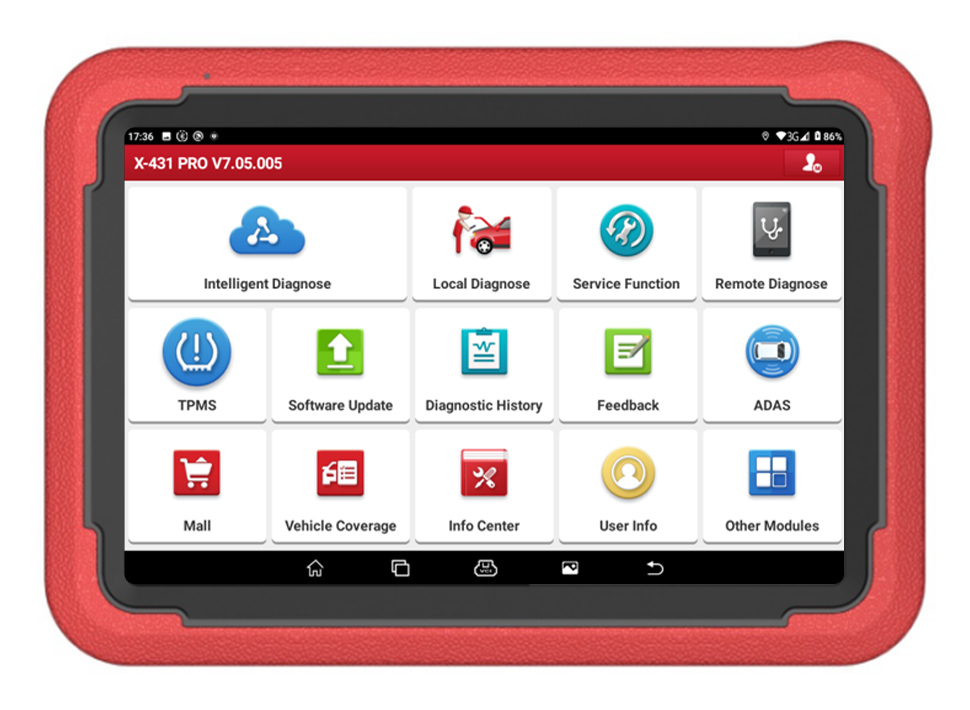 Démarrage X - 431 pros V5.0 outil de diagnostic 37 Fonctions spéciales
