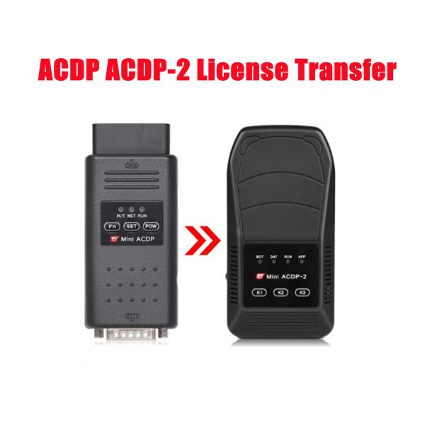 Yanhua Mini ACDP ACDP-2 License Transfer Plan Trasferisci tutte le licenze da ACDP-1 a ACDP-2