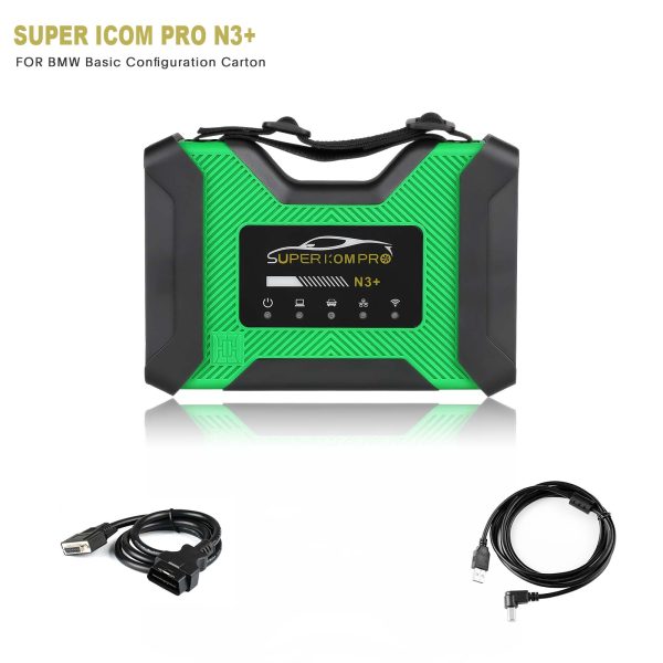 Super ICOM pro N3 + BMW configuration de base + Système de diagnostic de voiture câble + câble USB + carton