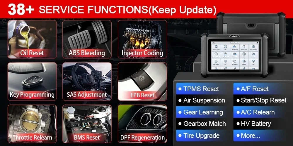 XTOOL D7W D7WIFI Dwukierunkowy Wszystkie systemy Wskaźnik diagnostyczny Programowanie kluczy Wsparcie ECU Kodowanie CAN FD i DOIP 40+ Usługi