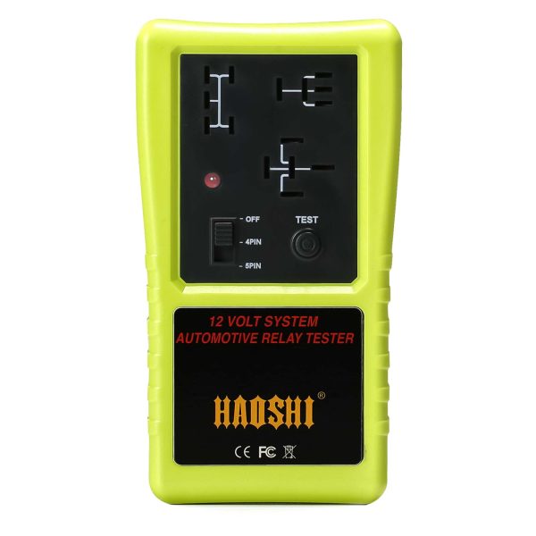 浩世HS-2001自動車12 Vリレーテスターコードレス設計グリーン/レッド