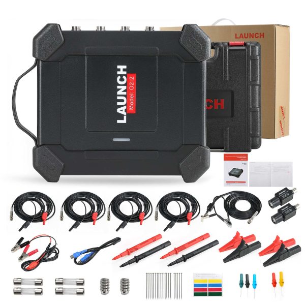 Launch x431 O2 - 2 osciloscopio de caja de osciloscopio 4 canales 100mhz USB DC osciloscopio de automóviles con pro3s + v5.0 / PAD V / PAD VII