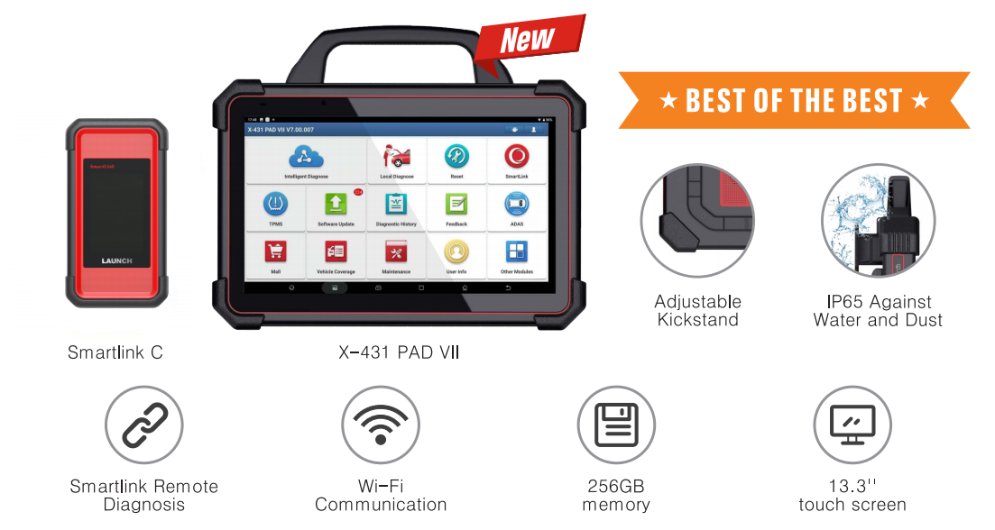 X-431 PAD VII PAD 7 Elite 자동차 진단 도구 시작