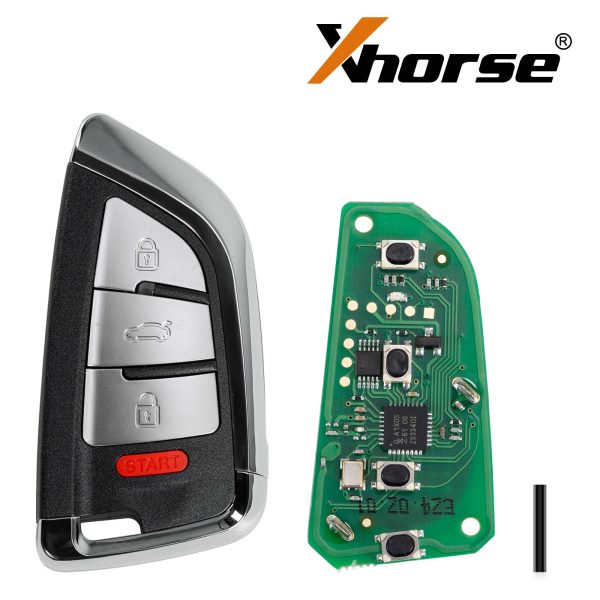 XHORSE XSDFX2EN มีดขนาดเล็ก 4 ปุ่ม XS Series คีย์สมาร์ทอเนกประสงค์ 5 ชิ้น / ล็อต