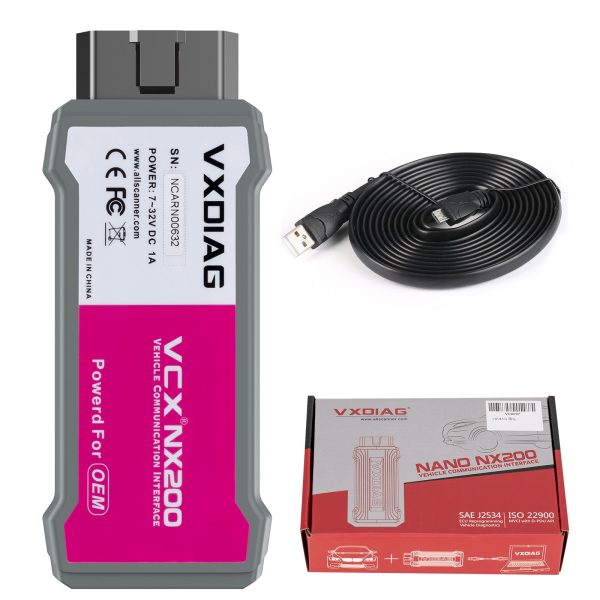 VXDIAG VCX NX200 Für Renault Alle Systeme Diagnosewerkzeug J2534 ECU Codierung und Programmierung OBD2 Scanner