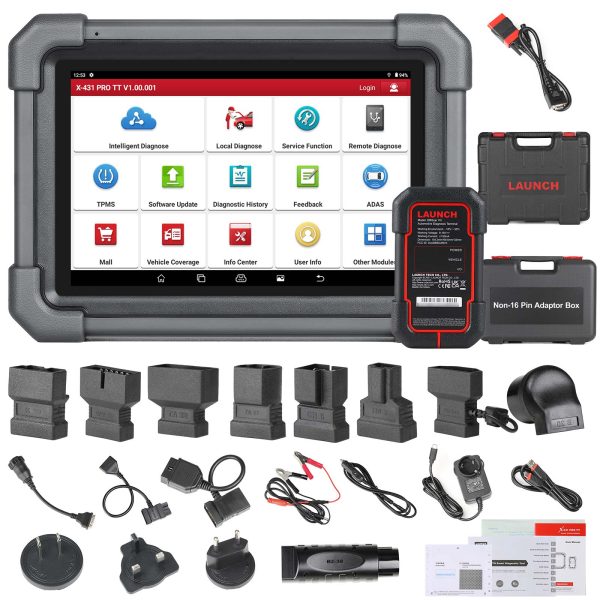2025 LANCIO X431 PRO TT Strumento di scansione bidirezionale con connettore DBSCar VII 37+ Reset ECU Coding Online CANFD Key IMMO