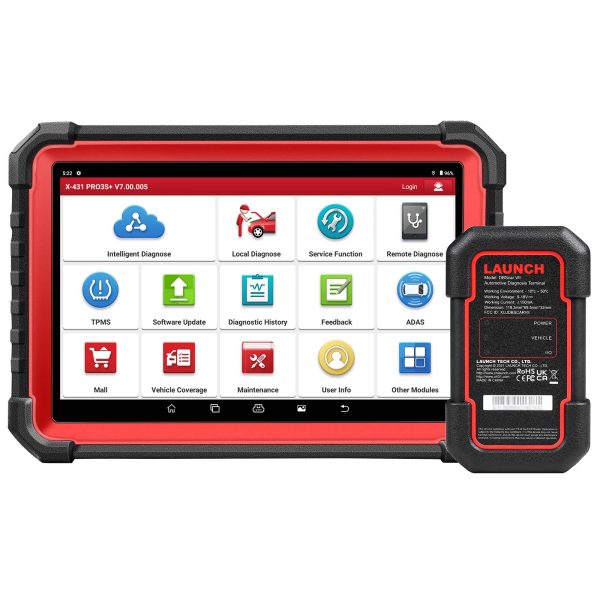 Launch x431 pro3s + V5.0 outil de diagnostic bidirectionnel, 37 + service de Réinitialisation, scanner de diagnostic Bluetooth complet de niveau OE, codage Ecu