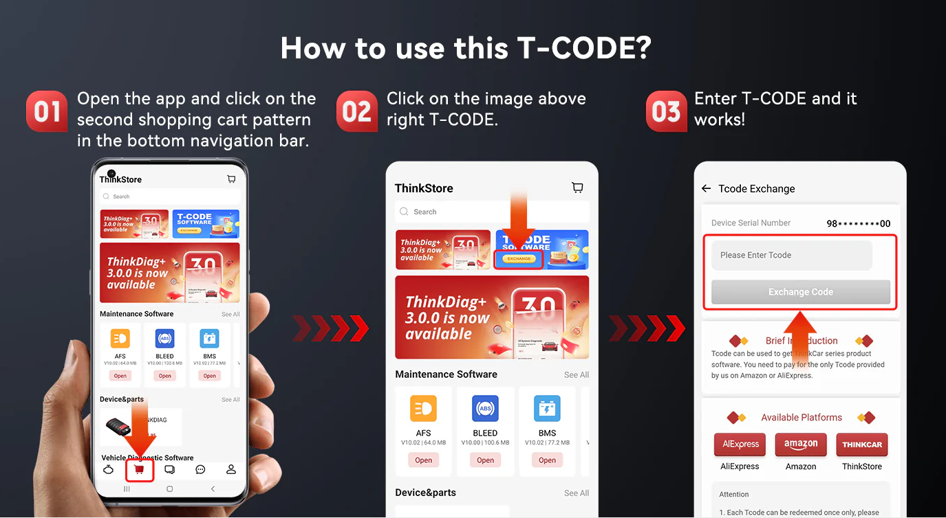 ¿¿ cómo usa thinkcar thinkdiag2 el Código t?