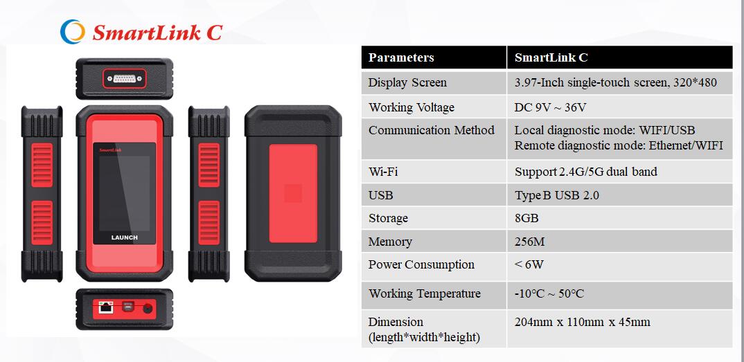 Démarrez le dispositif de diagnostic à distance smartlink C v2.0
