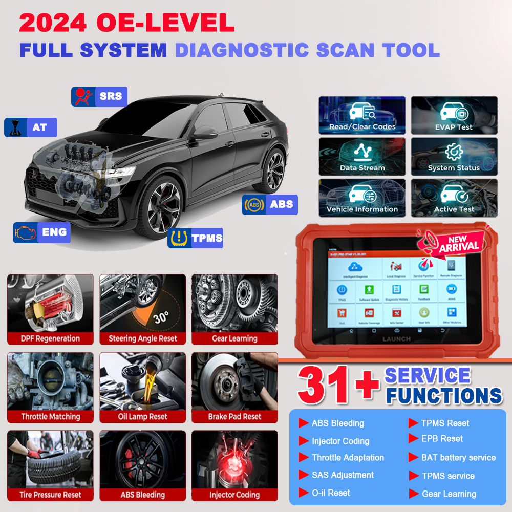 Lançamento X431 PRO STAR Scanner de diagnóstico de sistema completo