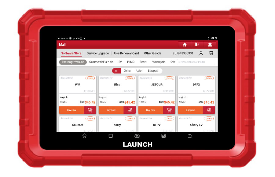 Lançamento X431 PRO STAR Scanner de diagnóstico de sistema completo