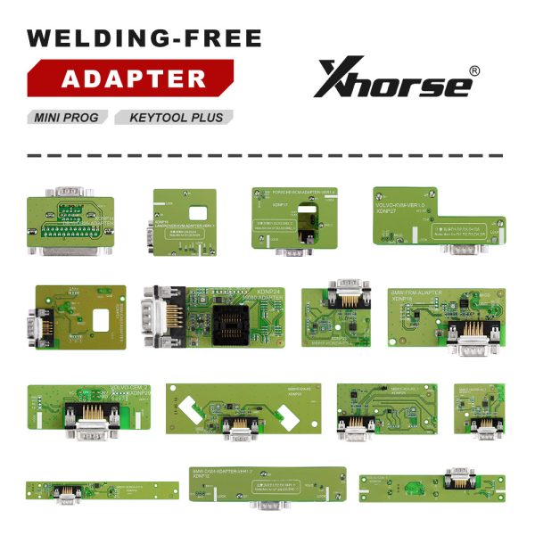 Xhorse Adattatore e Cavi Senza Saldatura Set Completo XDNPP0CH 16pcs Lavorare con VVDI Prog / MINI PROG e KEY TOOL PLUS