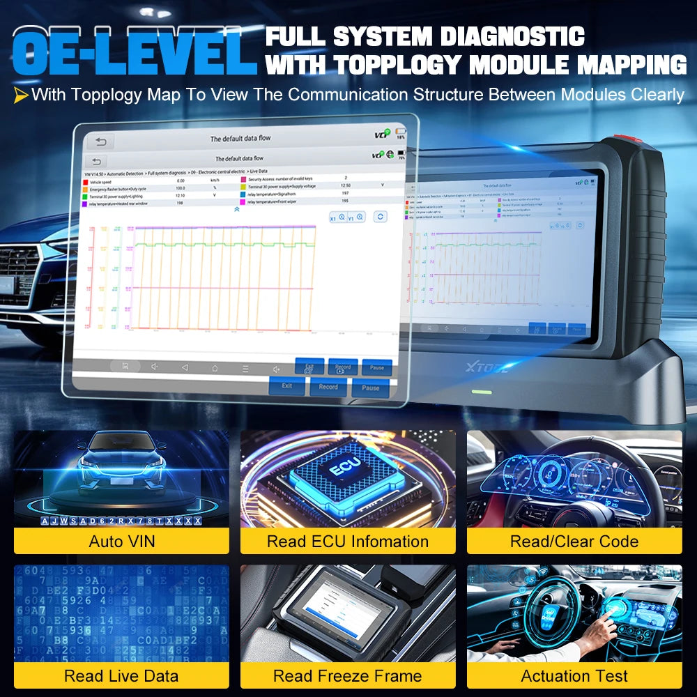 Bezprzewodowe narzędzie diagnostyczne XTOOL InPlus IP919