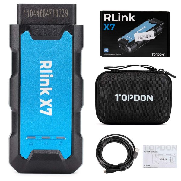 닛산 TOPDON RLink X7은 CAN-FD/DOIP 프로토콜 코딩/프로그래밍을 지원합니다.