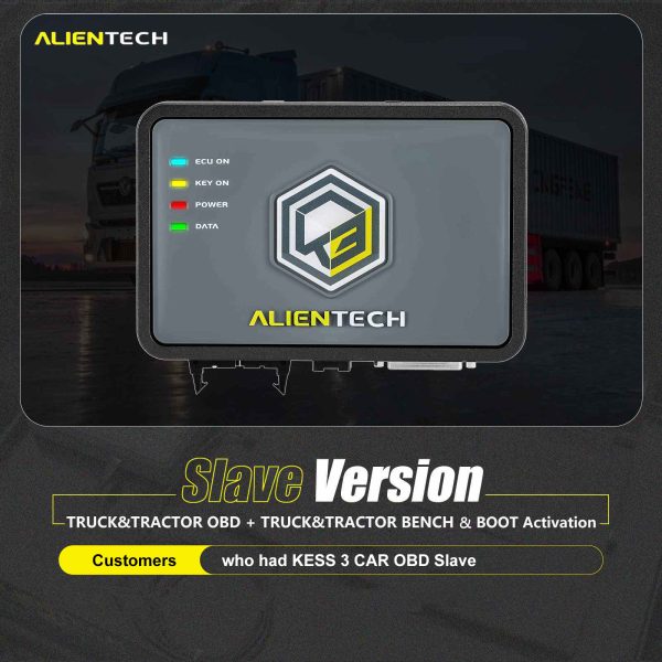 Ottieni il BENCH gratuito del camion - BOOT per Alientech KESS V3 KESS3 Slave che ha già il protocollo OBD dell'automobile